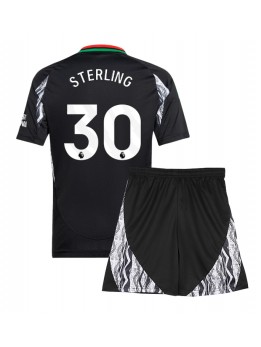 Arsenal Raheem Sterling #30 Auswärts Trikotsatz für Kinder 2024-25 Kurzarm (+ Kurze Hosen)